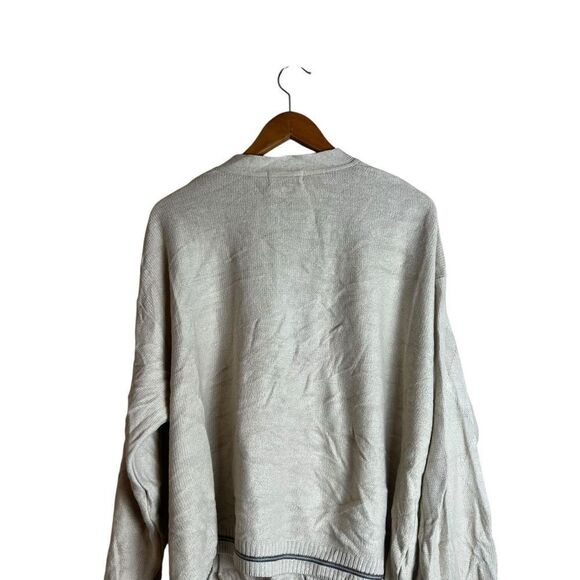 Arnold Palmer Biege gold cardigan. Size large - Picture 8 of 9